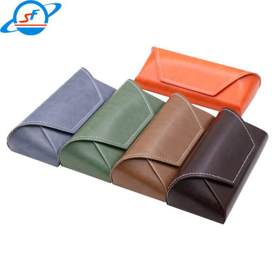 Unisex Soft Leather Spectacle Cases With Interior Flannel  SGS Certified