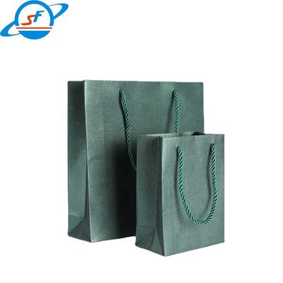 New Custom Print Logo Gift High Quality Paper Bags Luxury Paper Shopping Bag With Ribbon Handle