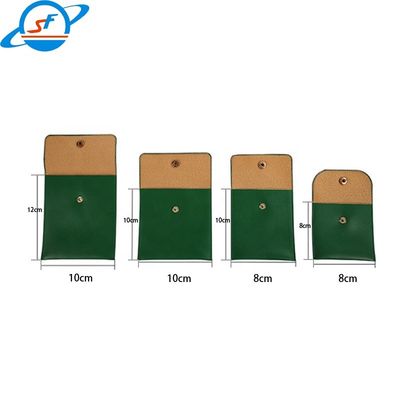SF factory custom pu jewelry pouch with logo leather Pouches bracelet bag brown gray jewelry bags
