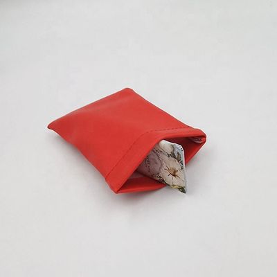 8*8cm  Leather Jewelry Packaging Pouches For Necklace Earring