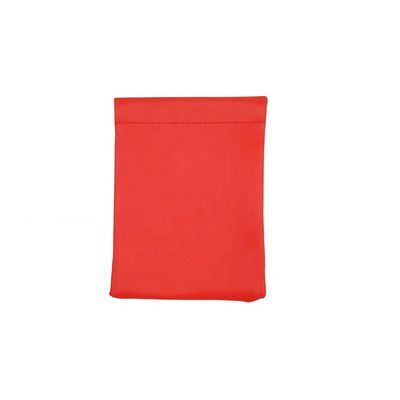 Embossed Logo Jewelry Packaging Pouches Leather Squeeze Coin Pouch