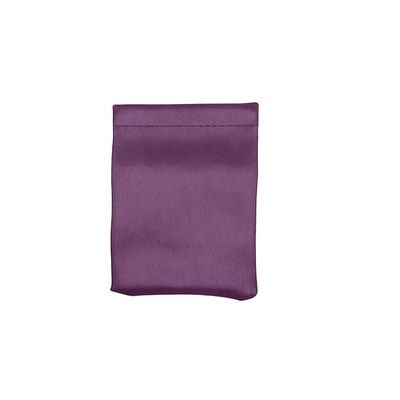 Embossed Logo Jewelry Packaging Pouches Leather Squeeze Coin Pouch