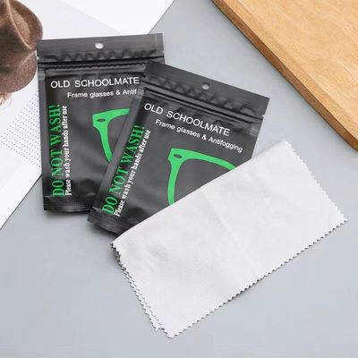 140gsm 185gsm Natural Custom Eyeglass Cleaning Cloth 15*15cm