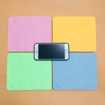 210gsm 230gsm Microfiber Eyeglass Cleaning Cloth Wipes Multiple Color