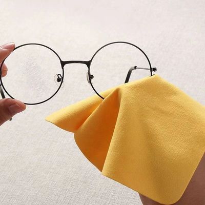 Custom Cute Anti Fog Lens Cloth Eyeglass Microfiber Cloth 140gsm To 300gsm