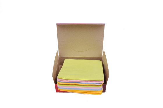 Promotional Microfiber Eyeglass Cleaning Cloth 4color 14.5-17.5mm