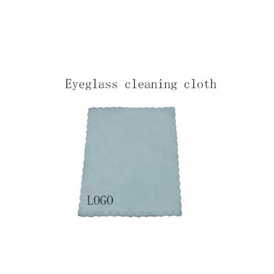 Double Sided Fleece Glasses Wiping Cloth Eyewear Cleaning Cloth Wavy Edge