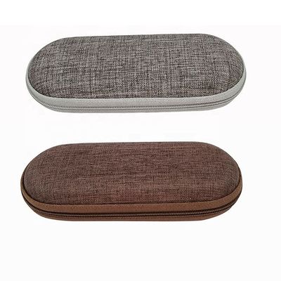 Linen FELT Zipper Eyeglass Case  Sports Sunglasses Case 164mm Length