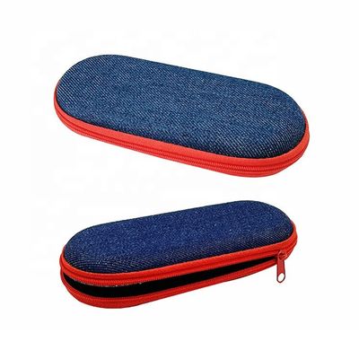 Linen FELT Zipper Eyeglass Case  Sports Sunglasses Case 164mm Length