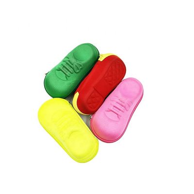 Colorful Knitted Fabric EVA Glasses Case  Childrens Sunglasses Case Scratchproof