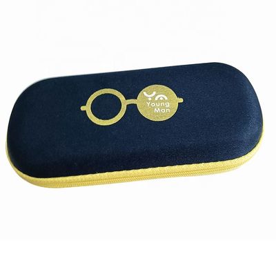 Customized Knitted Fabric EVA Glasses Case For Kids   Scratch Resistant