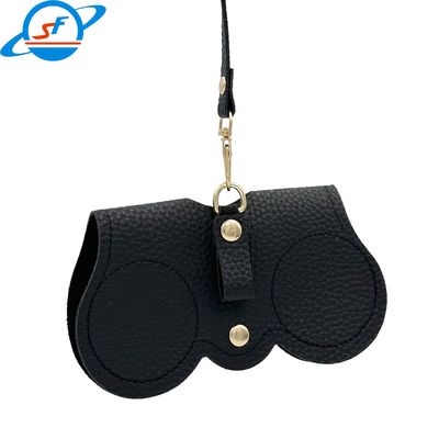 Custom Logo Estuches Para Gafas Pu Leather Sunglasses Case Unisex