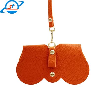 Custom Logo Estuches Para Gafas Pu Leather Sunglasses Case Unisex