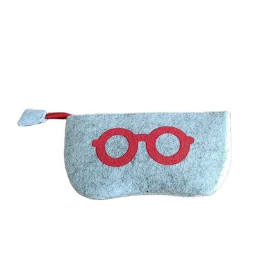 Lightweight Soft Felt Pouch Glasses Case Simple Western Style
