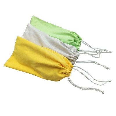 18*9cm Soft Microfiber Eyeglass Pouch Sunglasses Drawstring Bag Customization