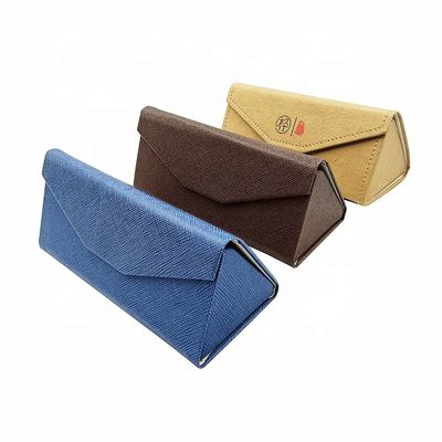 Triangle Foldable Eyeglass Case Spectacles Box Safe Closure And Easy Opening