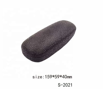 Fashionable PU Leather And Metal Glasses Case Scratch Resistant