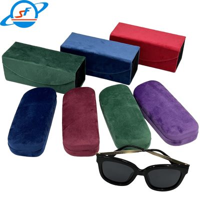 Multicolored Velvet Glasses Case  Retro Vintage Eyeglasses Case Eco Friendly