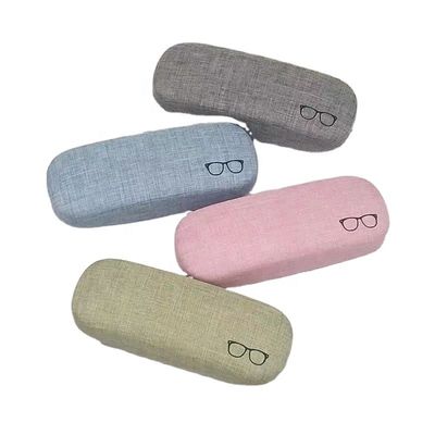 Portable Leather Metal Glasses Case Easy To Carry Customization