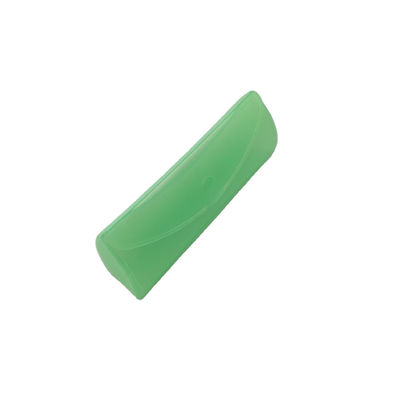 Customizable Green Plastic Eyeglass Case Scratch Resistant Irregular