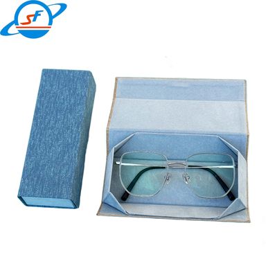 ODM Foldable Eyeglass Case Velvet Magnetic Collapsible Sunglasses Case