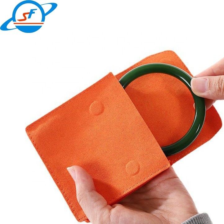 SF Magnet buckle Microfiber jewelry flannelette bag three-dimensional dust ring necklace bracelet storage bag Jewelry ba