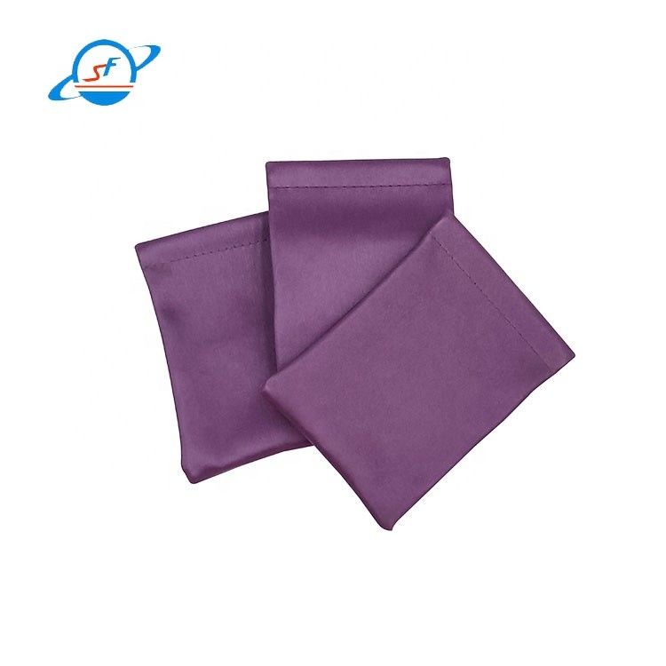 Embossed Logo Jewelry Packaging Pouches Leather Squeeze Coin Pouch