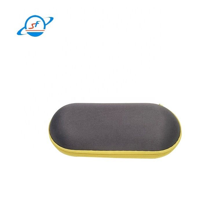 Zipper Close Hard EVA Glasses Case Smooth Surface Nylon Material